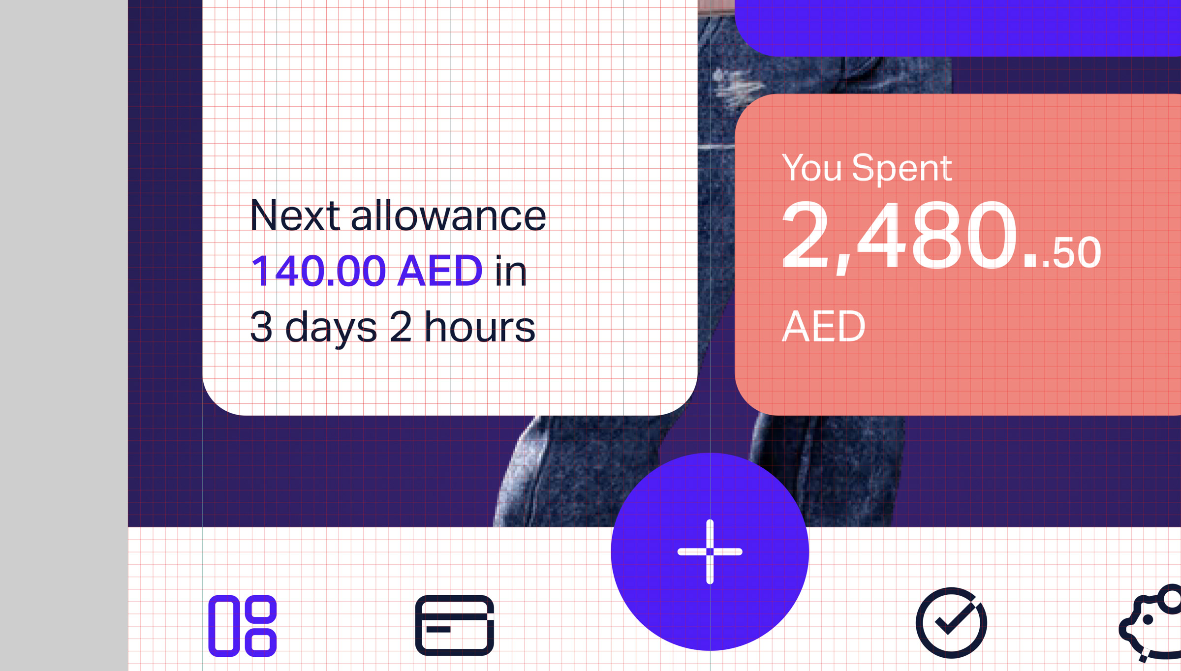 Detalle de la cuadrícula o Grid de la aplicación